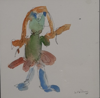 Kunstwerk in lijst, Maya Wildevuur (1944-2023), 1995